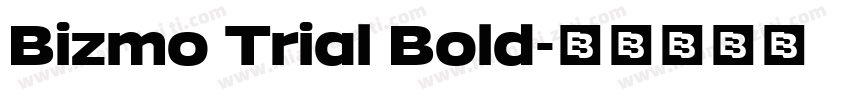 Bizmo Trial Bold字体转换